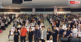 JOBBKK.COM ร่วมกับกองบริการการศึกษา ม.มหาสารคาม จัดโครงการ “ติวฟรีก.พ. (ภาค ก)” 2562