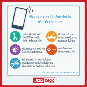 วิธีถนอมสายตา เมื่อใช้สมาร์ทโฟน หรือแท็บเลต นานๆ