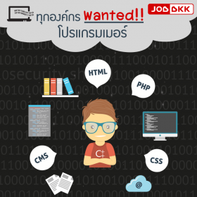 ทุกองค์กร Wanted!! โปรแกรมเมอร์ 