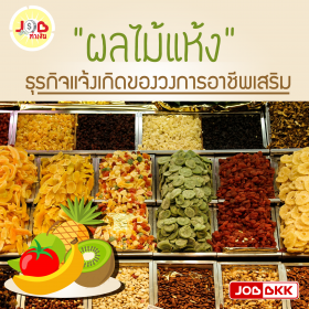JOB ทำเงิน - “ผลไม้แห้ง” ธุรกิจแจ้งเกิดของวงการอาชีพเสริม