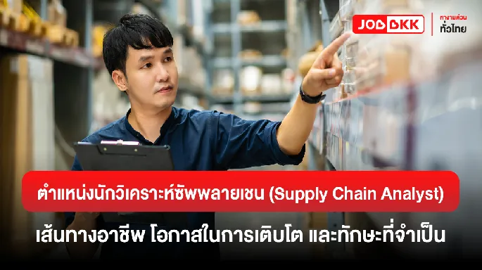 ตำแหน่งนักวิเคราะห์ซัพพลายเชน (Supply Chain Analyst) เส้นทางอาชีพ โอกาศในการเติบโต และทักษะที่จำเป็น