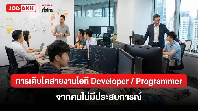 การเติบโตสายงานไอที Developer / Programmer จากคนไม่มีประสบการณ์