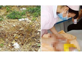 สลดใจ! ทารกจีน โดนพ่อแม่ยัดกล่อง 'ฝังทั้งเป็น' โชคดีชาวบ้านช่วยทัน
