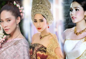 งามอย่างไทย รวมภาพสุดงดงามของเหล่าซุปตาร์ในชุดไทย