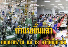 ราชกิจจานุเบกษาประกาศค่าจ้างมาตรฐานฝีมือ 12 อาชีพ ที่จะได้รับเงิน 600 บาท/วัน