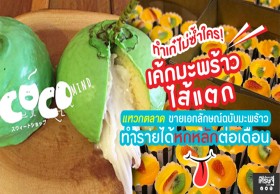 ทำเก๋ ไม่ซ้ำใคร! เค้กมะพร้าวไส้แตก แหวกตลาด ทำรายได้หกหลักต่อเดือน