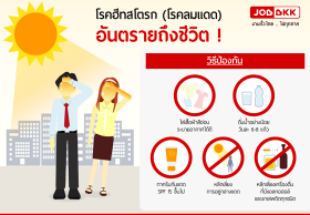 โรคฮีทสโตรก (โรคลมแดด) อันตรายถึงชีวิต ! 