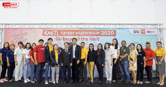 JOBBKK.COM ร่วมจัดงาน KMITL career exploration 2020. GO beyond the limit