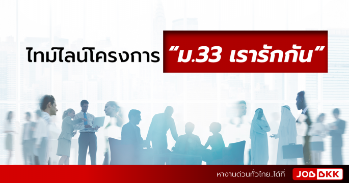 ไทม์ไลน์โครงการ “ม.33 เรารักกัน” และคุณสมบัติผู้ได้รับสิทธิ์